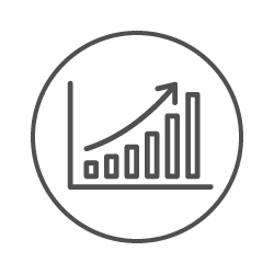 App Analytics Illustration von steigenden Umsatzzahlen