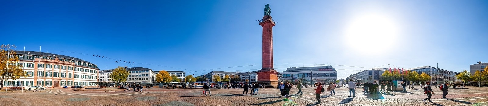 Blick über den Luisenplatz in Darmstadt